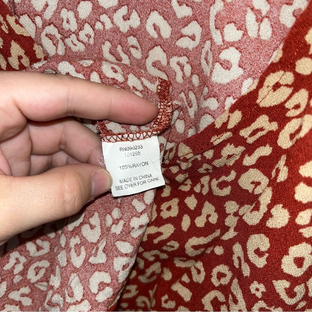 Kendall & Kylie Red Leopard Print Mini Dress - Picture 5 of 5